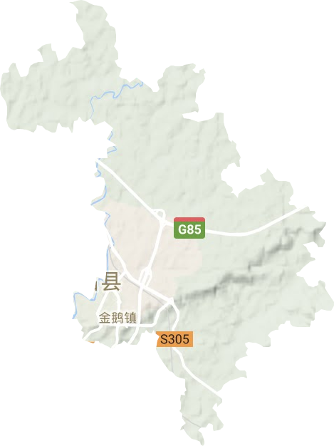 金鹅镇地形图