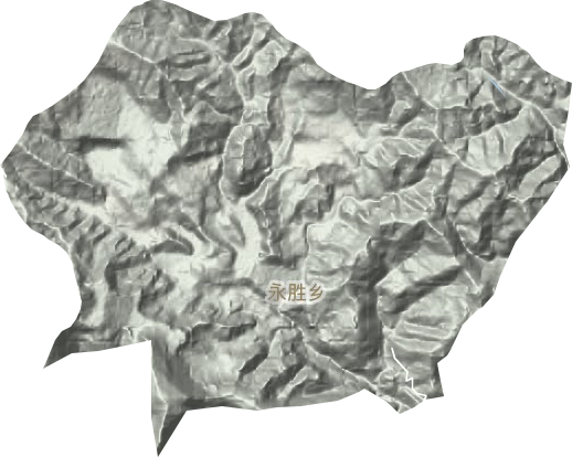 永胜乡地形图