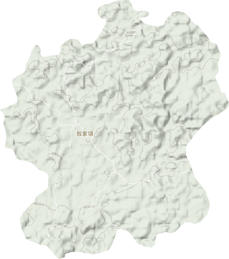 敖家镇地形图
