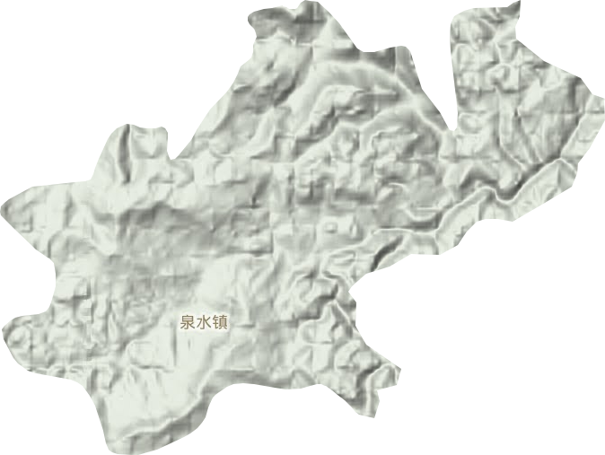 泉水镇地形图