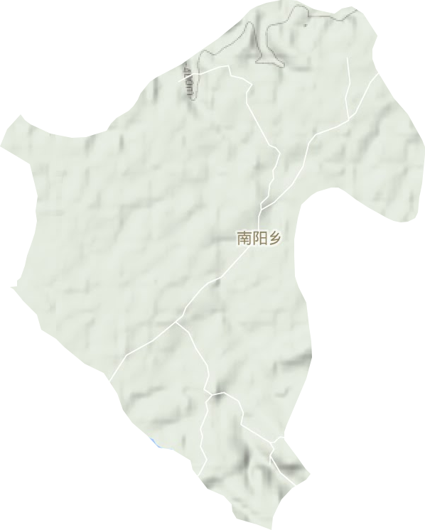 南阳乡地形图