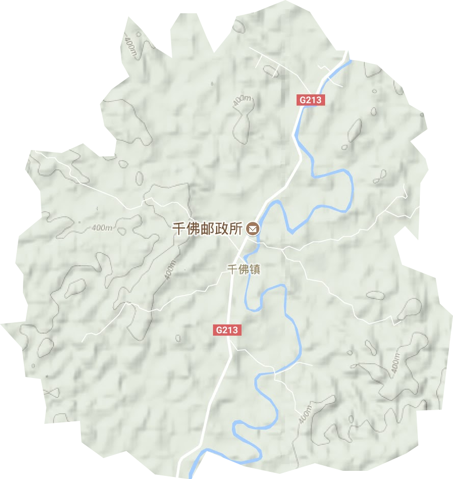 千佛镇地形图