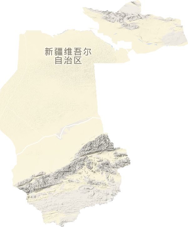 且末县地形图