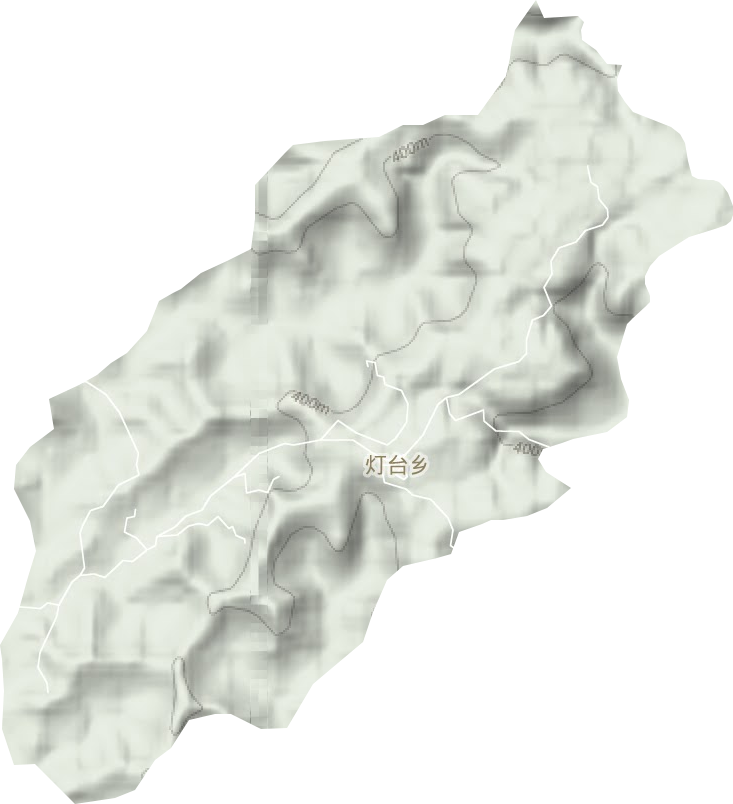 灯台乡地形图