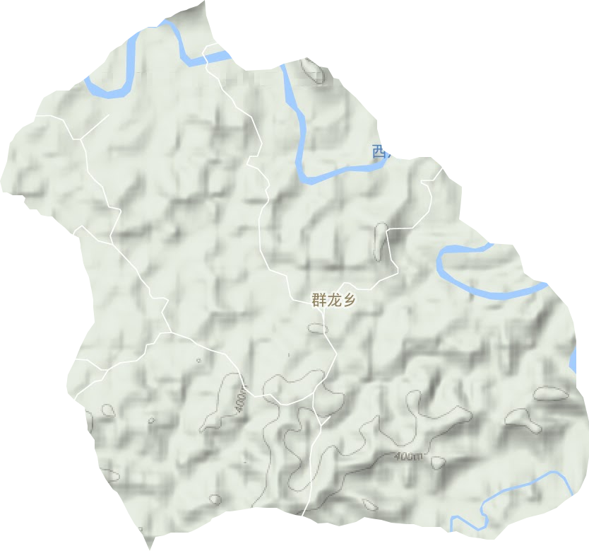 群龙乡地形图