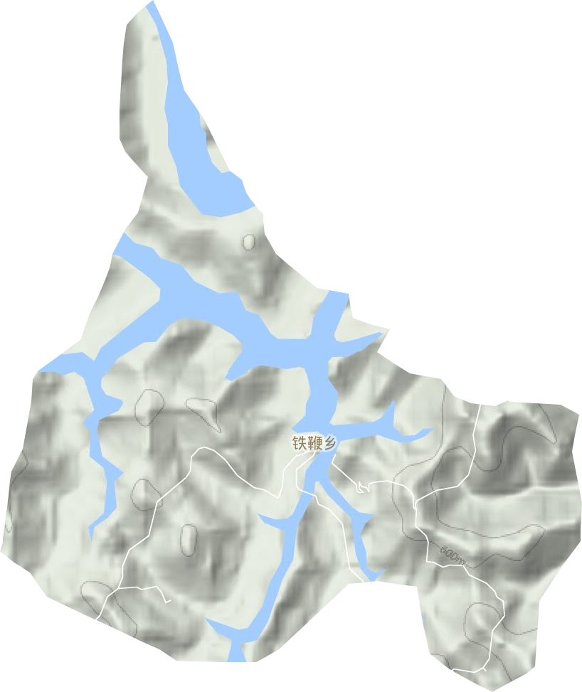 铁鞭乡地形图