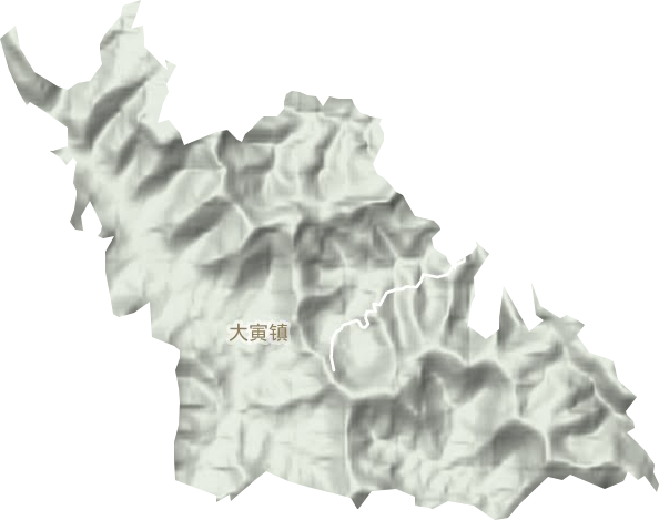 大寅镇地形图