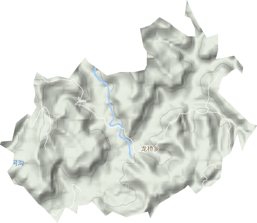 龙桥乡地形图