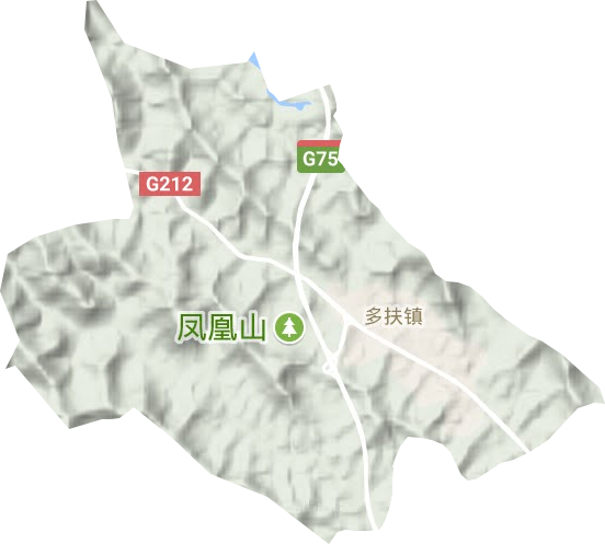 多扶镇地形图