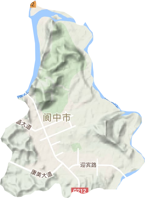 七里街道地形图