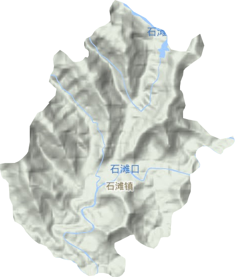 石滩镇地形图