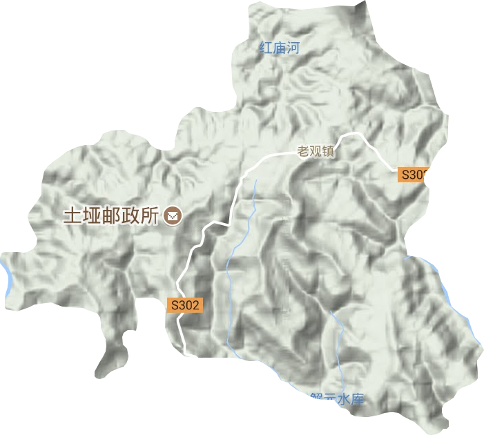 老观镇地形图