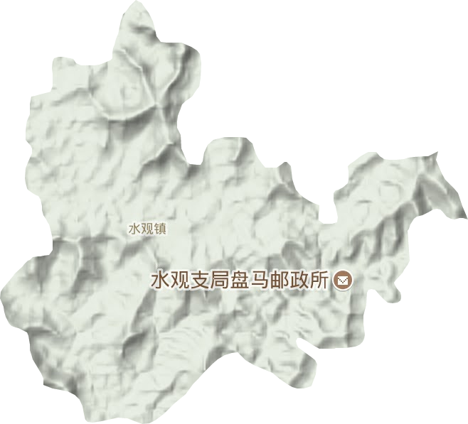 水观镇地形图