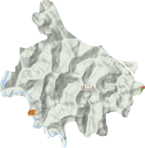 垭口乡地形图