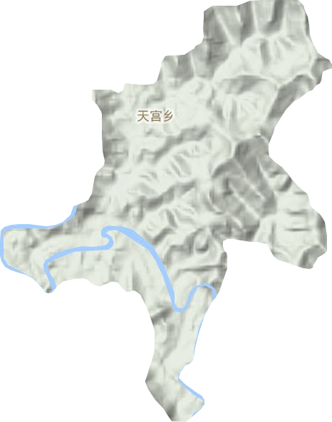 天宫乡地形图