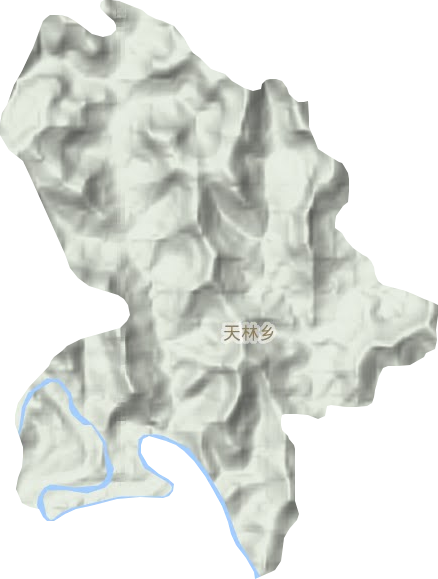 天林乡地形图