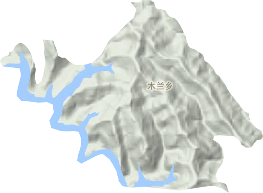 木兰乡地形图