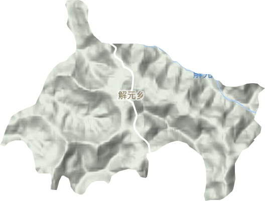 解元乡地形图