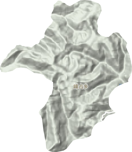 峰占乡地形图