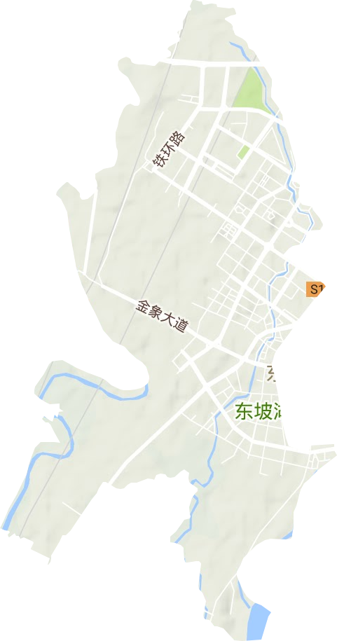 通惠街道地形图