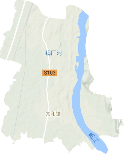 太和镇地形图