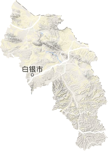 白银市地形图
