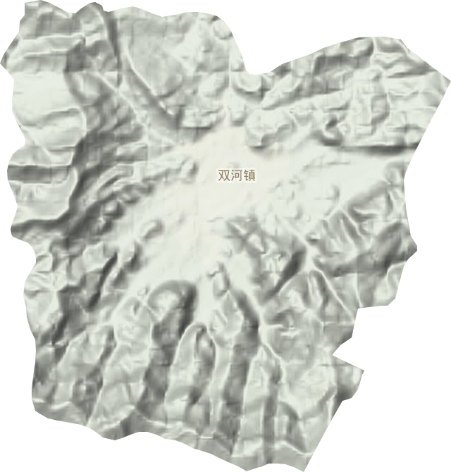 双河镇地形图