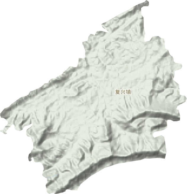 复兴镇地形图