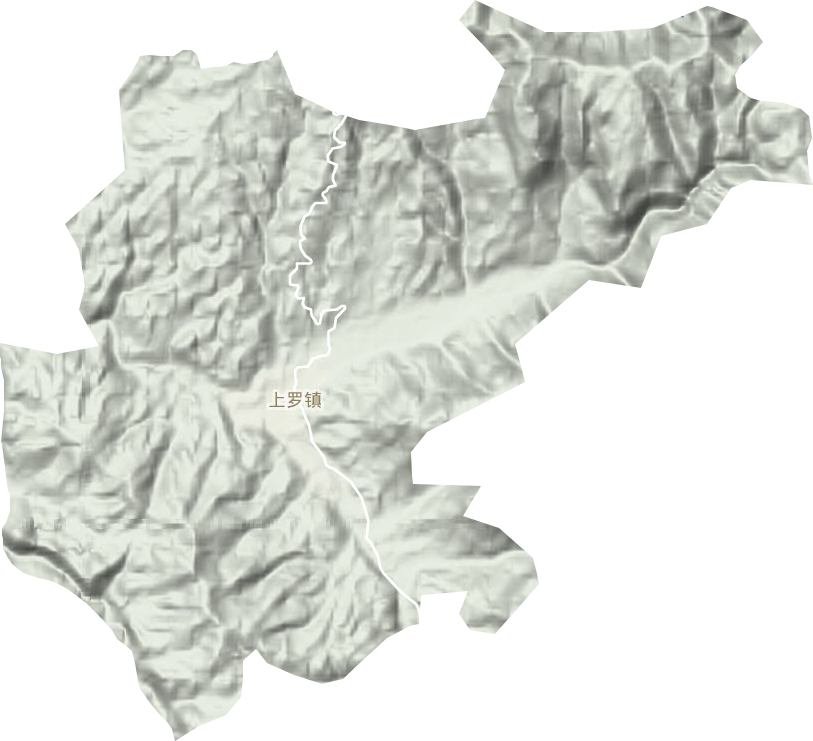上罗镇地形图