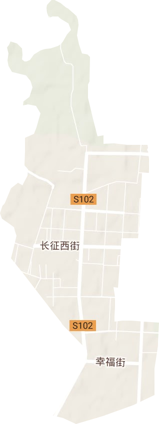 军垦路街道地形图