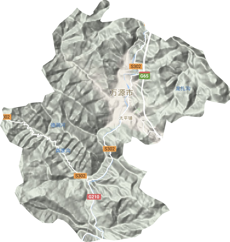 太平镇地形图