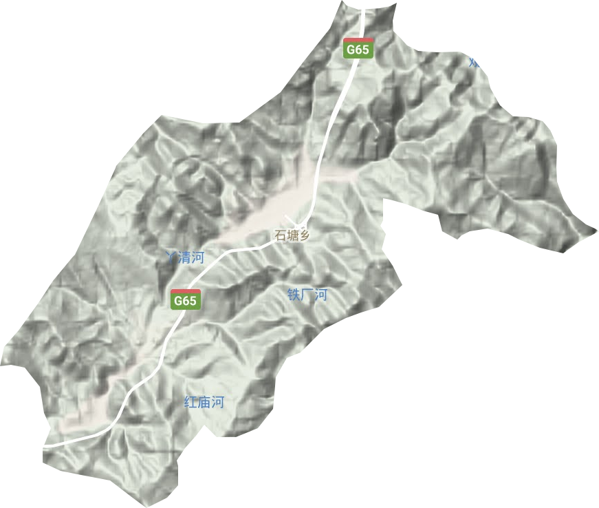 石塘乡地形图