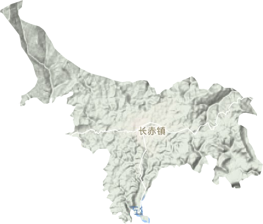 长赤镇地形图