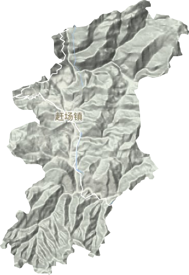 赶场镇地形图