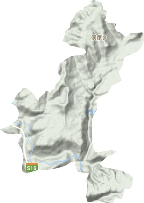 侯家乡地形图