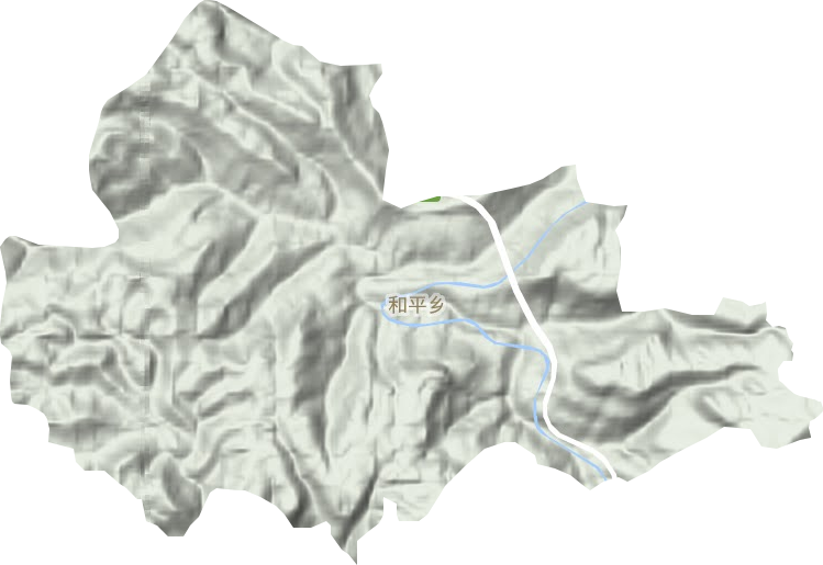 和平乡地形图