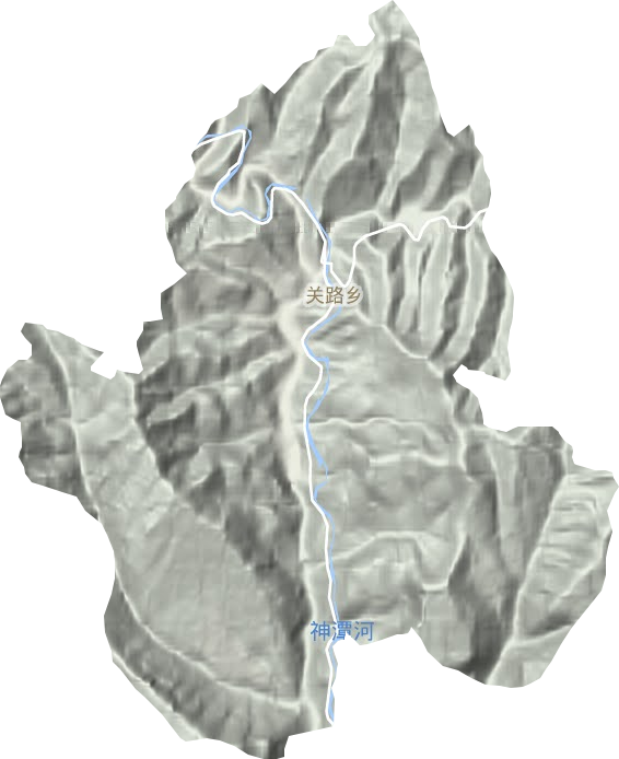 关路乡地形图