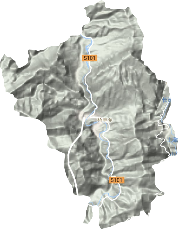 桥亭乡地形图