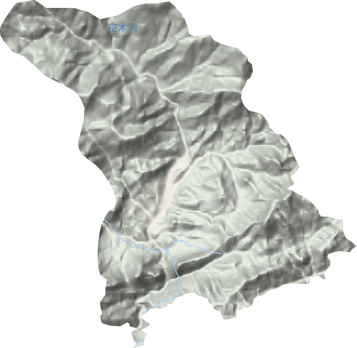 坪河乡地形图