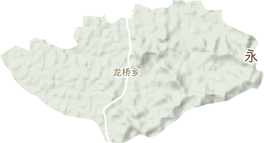 龙桥乡地形图