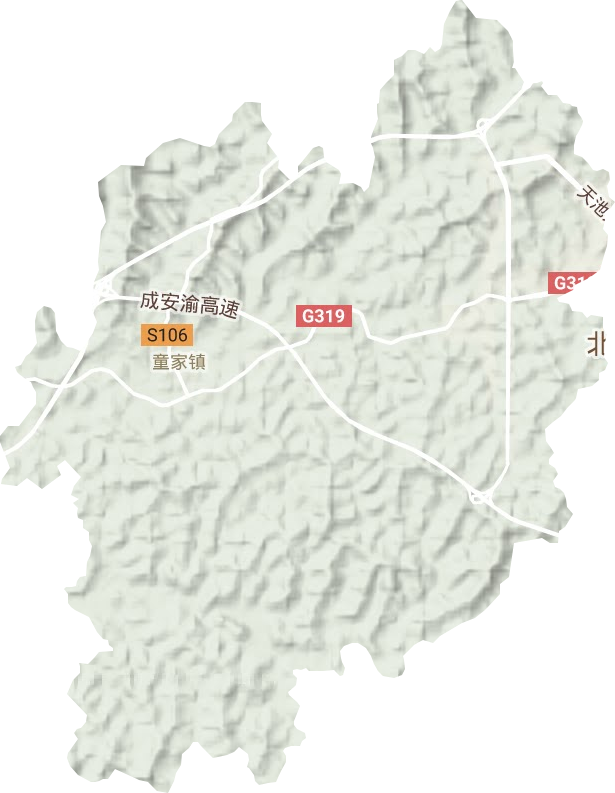 童家镇地形图