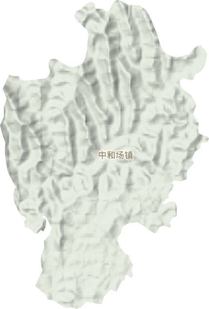 中和场镇地形图