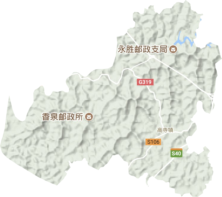 高寺镇地形图