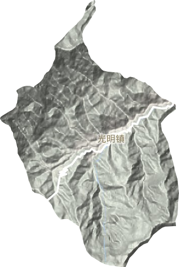 光明乡地形图