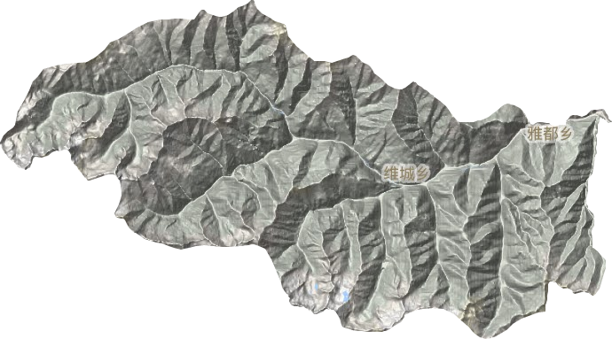雅都乡地形图