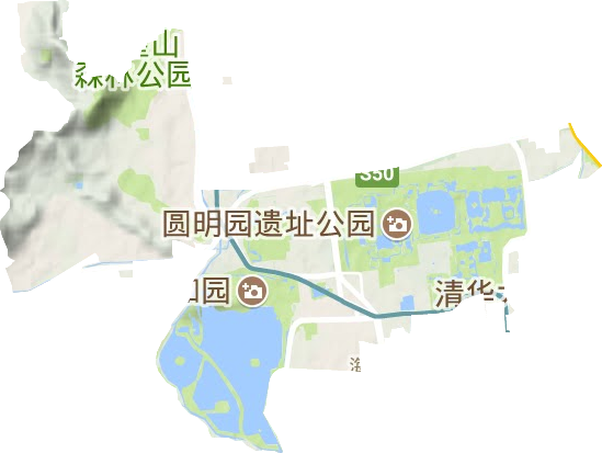 青龙桥街道地形图