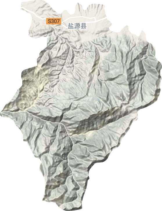盐井镇地形图