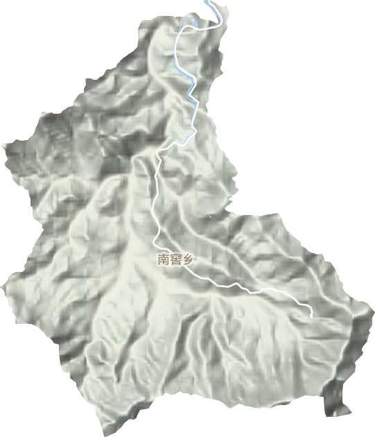 南窖乡地形图