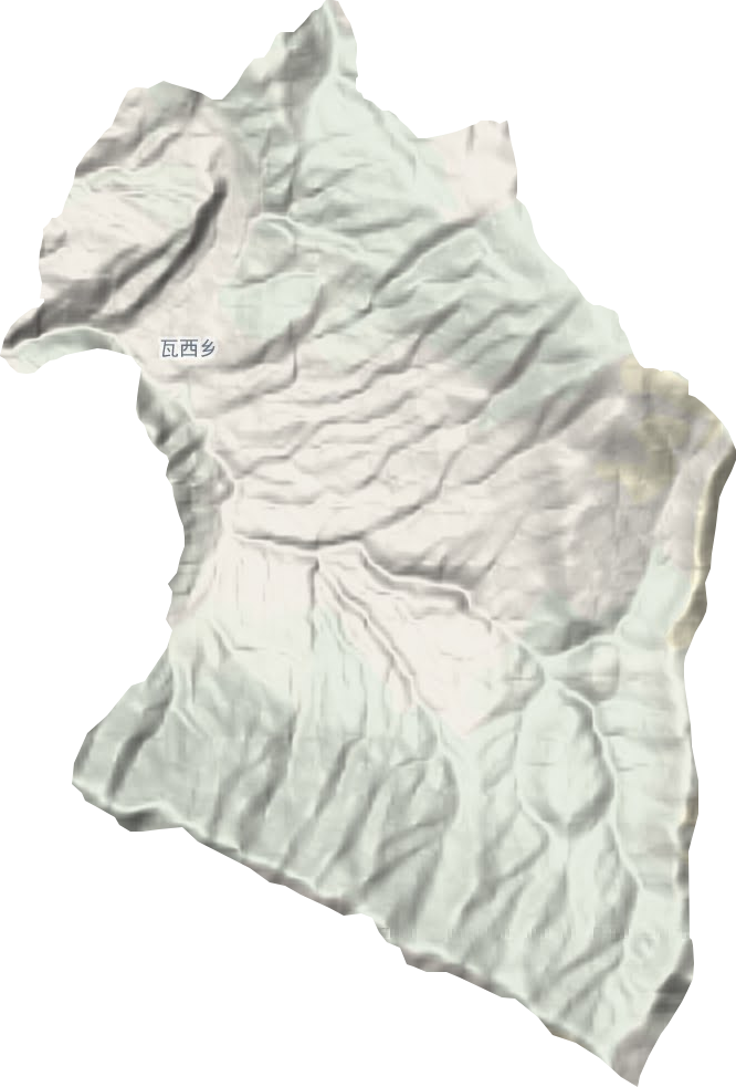 瓦西乡地形图