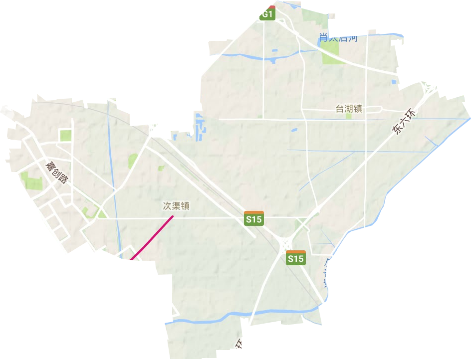 台湖镇地形图